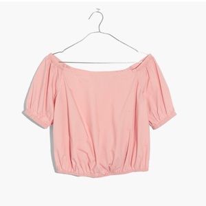 Madewell off-the-shoulder bubble top